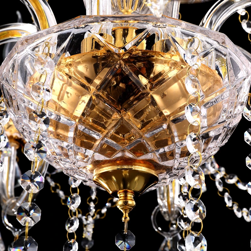 Gold Tiny Crystal Chandelier Lighting Fixtures for Home Project Pendant Lamp Wh-Cy-157