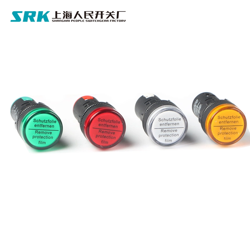 OEM Available 22mm Red Yellow Amber White Blue Green Screw Terminal 240V AC Indicator Light