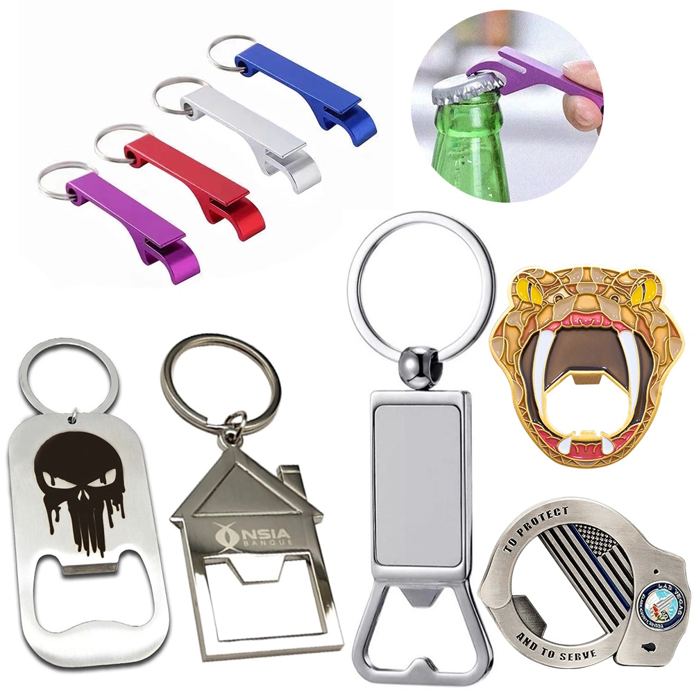 Original Factory Wholesale/Supplier Price Custom Fashion Decoration Keychain Coin Promotional Gift Souvenir Coins Metal Beer Bar Wine Corkscrew Bottle Opener