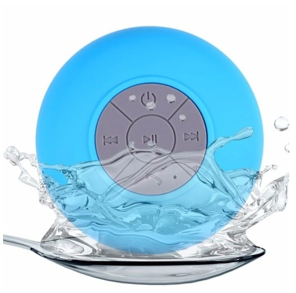 Portable Mini Suction Cup Speaker Built in Microphone Bathroom Mini Waterproof Wireless Bluetooth Speaker