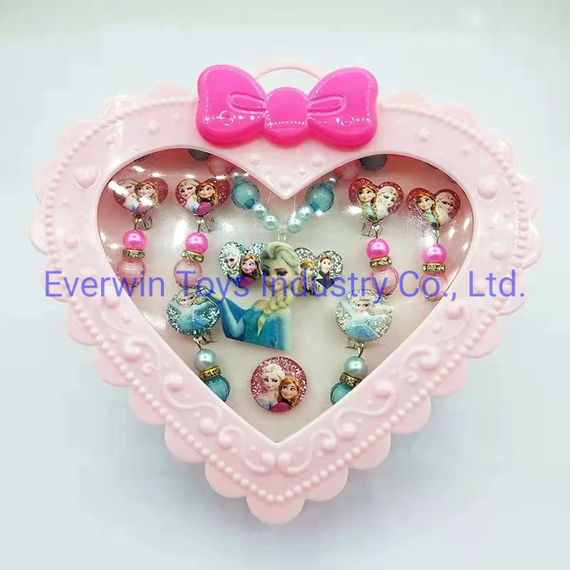 Plastic Toy Birthday Gift Jewelry Bracelet Necklace Ear Rings for Kids