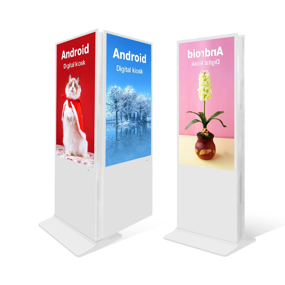 Hot Sale 55 65" Inch Wireless 4G Totem Display Billboard Double Sided Digital Signage