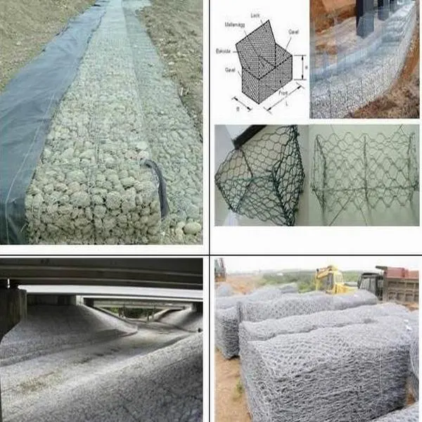 Malla hexagonal alambre retorcido Gabion ladera del río de la pared Gabion Gabion de malla tejida Gabion cesta