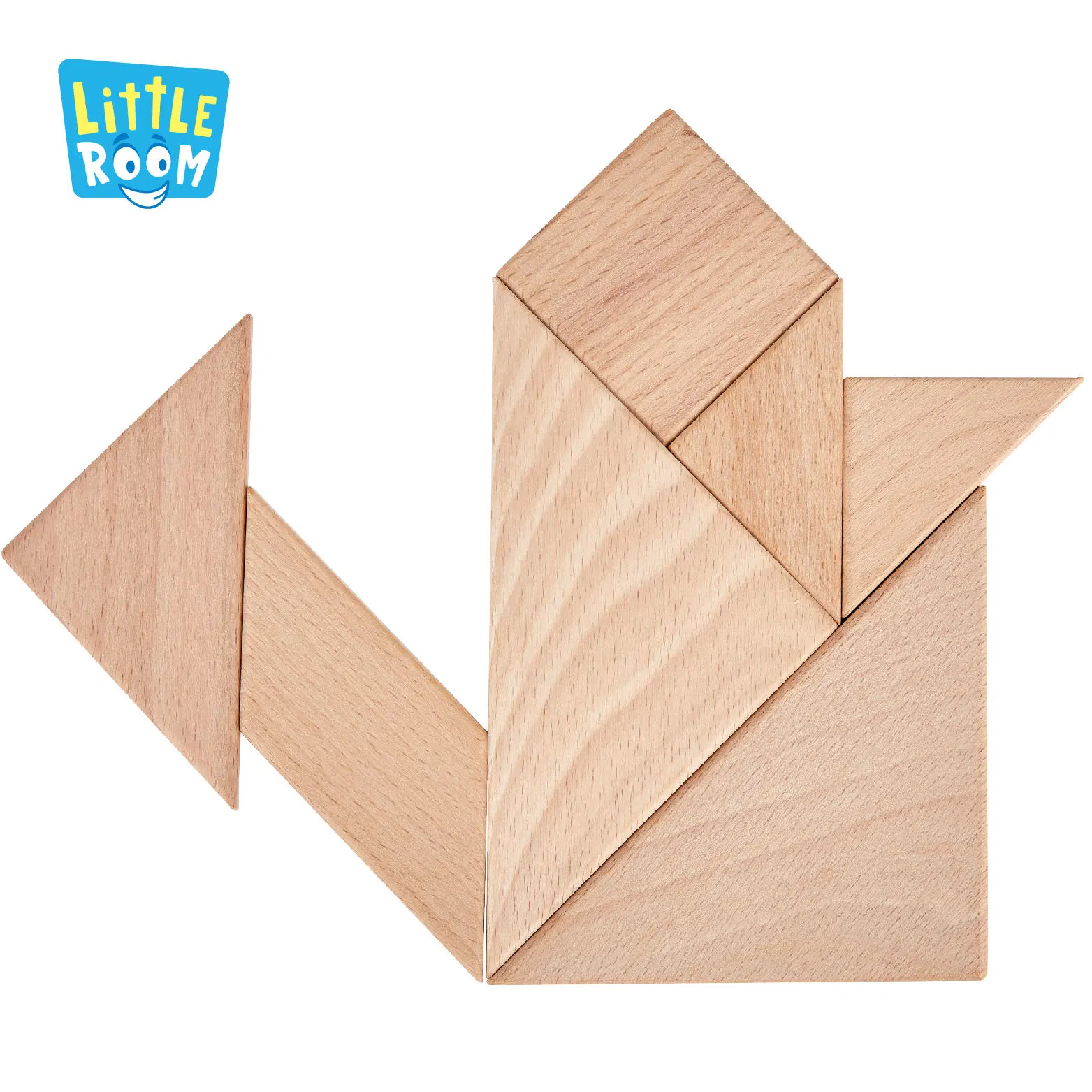 Early Learning Wooden Geometry Color Separation Geometry Mirror Puzzle for Kids