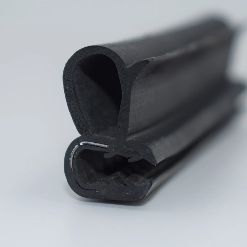 Extrusión flexible de caucho EPDM de puerta automática burlete de goma