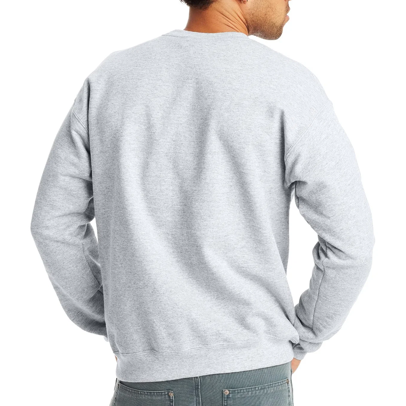 Custom Hoodies 100% Cotton Men Sweatshirts Crop Top Crewneck 3D Embossed Sweatshirt