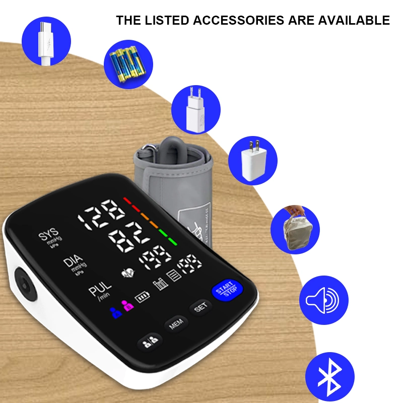 Hot New Factory CE ISO Brother Bp Machine Health Monitoring Device Medical Sphygmomanometer Smart Digital Blood Pressure Monitor