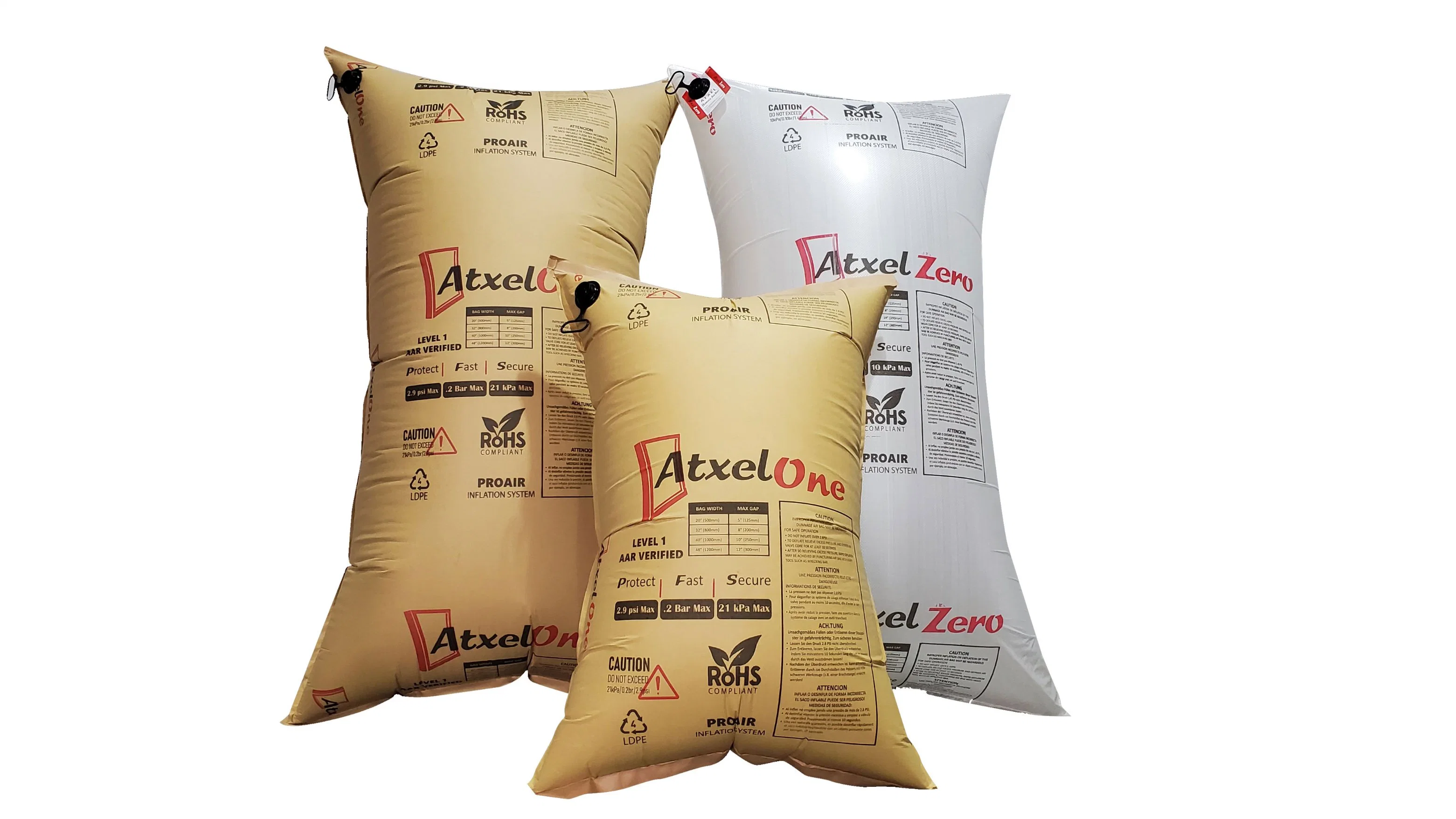 100*180cm Atxel One SGS Approved PP Woven Air Dunnage Bags