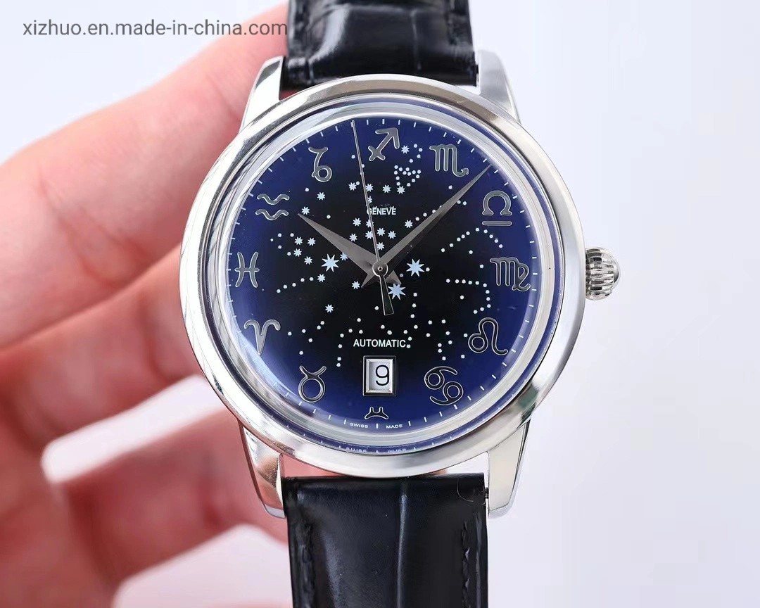 La parte superior de la marca PP ver hombres reloj del deporte de la banda de lujo Chronograph Men's Watch Japón el movimiento mecánico de acero inoxidable ver