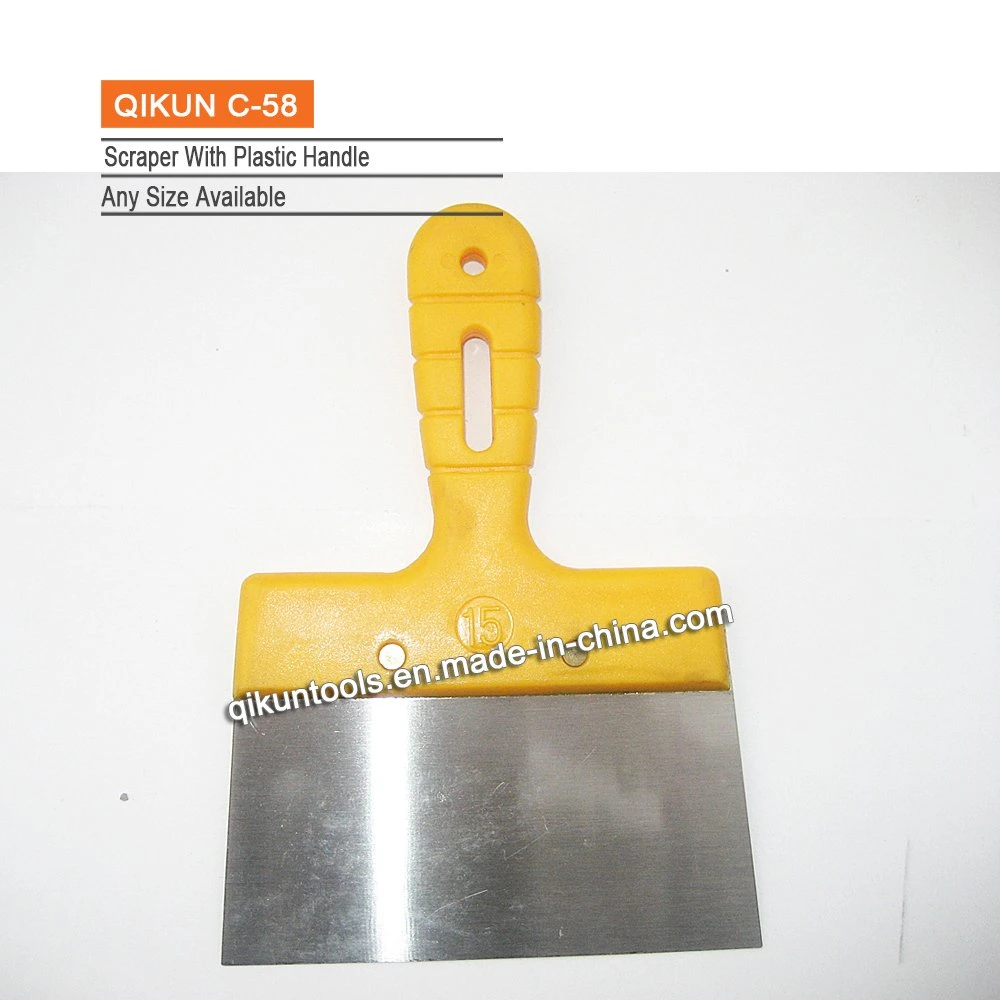 C-54 Construction Decoration Paint Hardware Hand Tools Ladder Shaped Erasing Knife with Double Color Plastic Handle