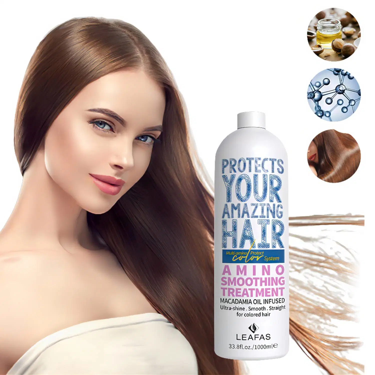 Private Label suavizar el cabello liso crema alisadora
