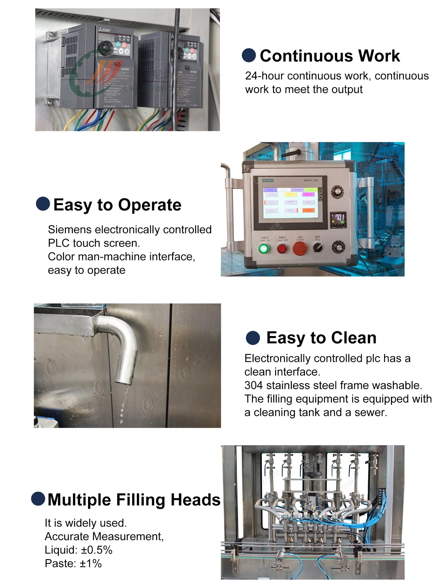 O pistão do servo tipo Pet garrafa de vidro Girassol Comestíveis vegetais Óleo de cozinha Motor Motor óleo lubrificante detergente Embalagem de enchimento de equipamento da máquina