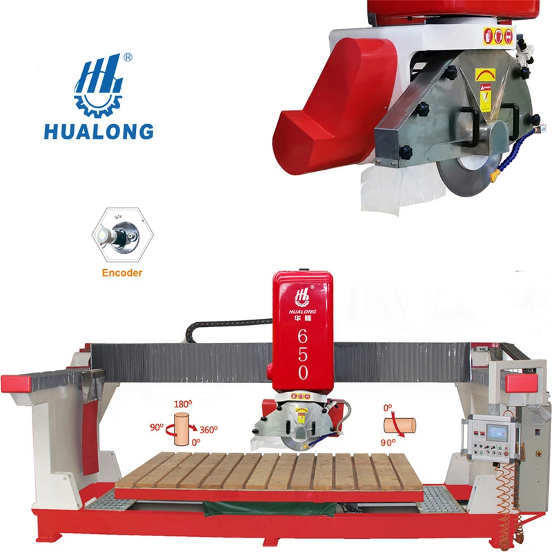 Hlsq-650 Fabricante de máquina de piedra para la máquina de corte de piedra de sierra de puente mono para mármol y granito, máquina de corte de piedra, máquina de corte de slab