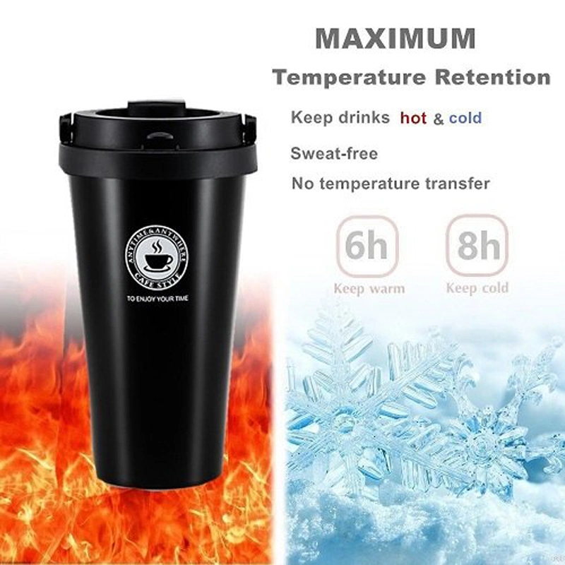 Original Factory Supply 304 Edelstahl Thermal 500ml Kaffee-Tumbler Tasse Kreativ für Korea mit Griff für Geschenk Werbung Anpassung