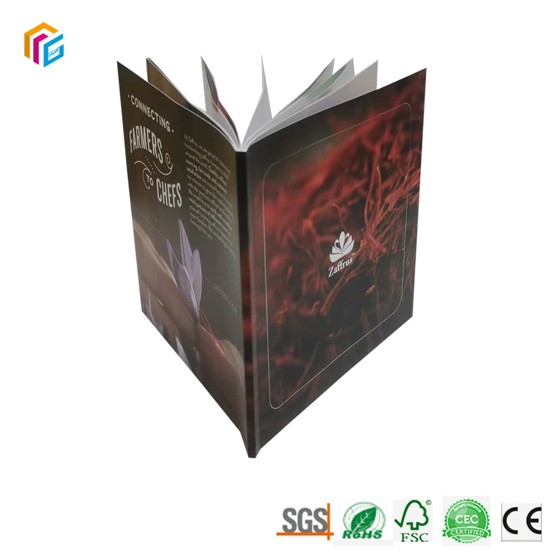 Professionelle Custom A4 A5 Perfect Binding Softcover Offset Photo Full Farbpapier Broschüre Paperboard Magazine Printing