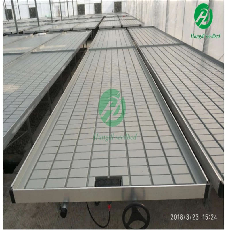 Drip Fertilization System Efficient Tool Seed Greenhouse Rolling Workbench with Hydroponic Tray