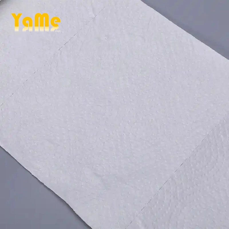 Custom Eco Friendly Embossing Reusable Kitchen Bamboo Paper Towels Kitchen Towel Paper Yame Paper Towel