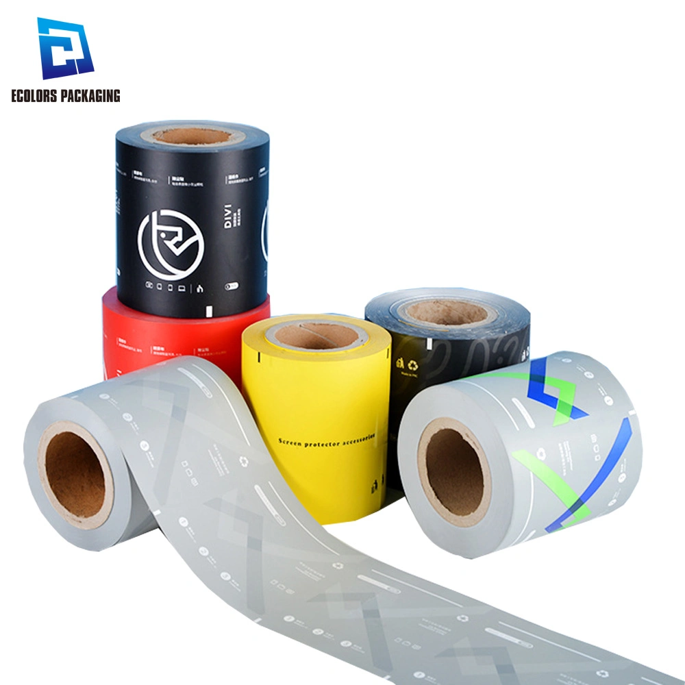 Matte Finished Pet VMPET PE Logo Printing Laminated Mylar Plastic Phone Alcohol Prep Pad Accessories Packaging Bag Roll Film