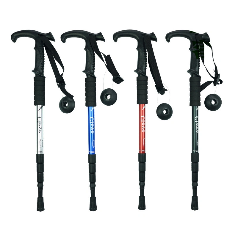 High Strength Unisex Quick Twist Lock Telescope Folding Ultralight Aluminum Shaft Walking Hiking Sticks Canes Trekking Poles