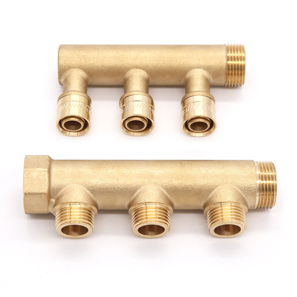 Underfloor Heating Water Heat Brass Gate Valve Manifold