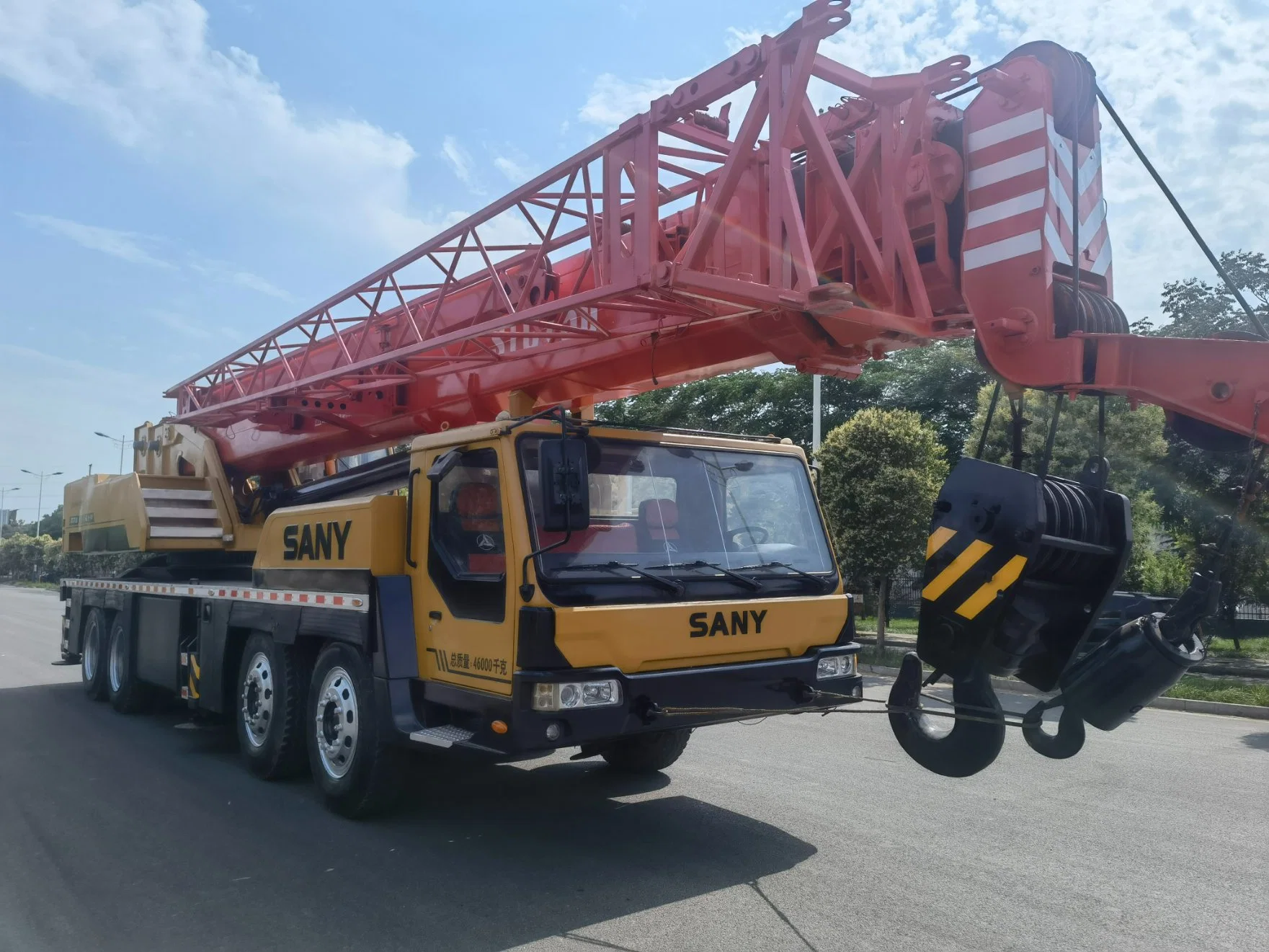 Second main Sany Stc750 camion grue 75ton, Vente à chaud Sany 75ton Prix Construction machines utilisées grue