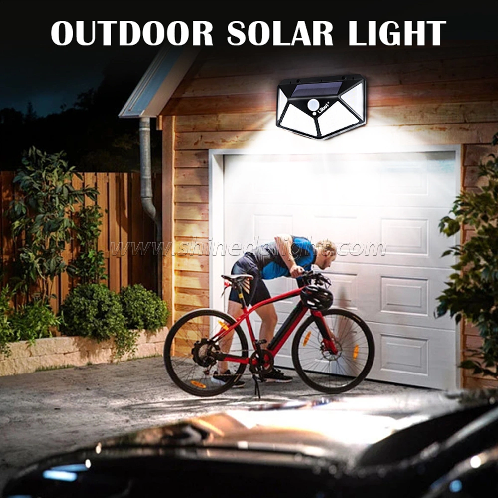 Sensor de movimiento eléctrico solar Pathway Flood Street Lighting pared LED Lámpara RGB exterior impermeable Solar Garden Lights