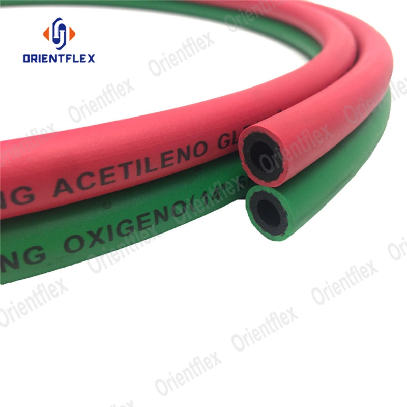 50 FT Oxygen Acetylene Grade T Rubber Twin Welding Hose