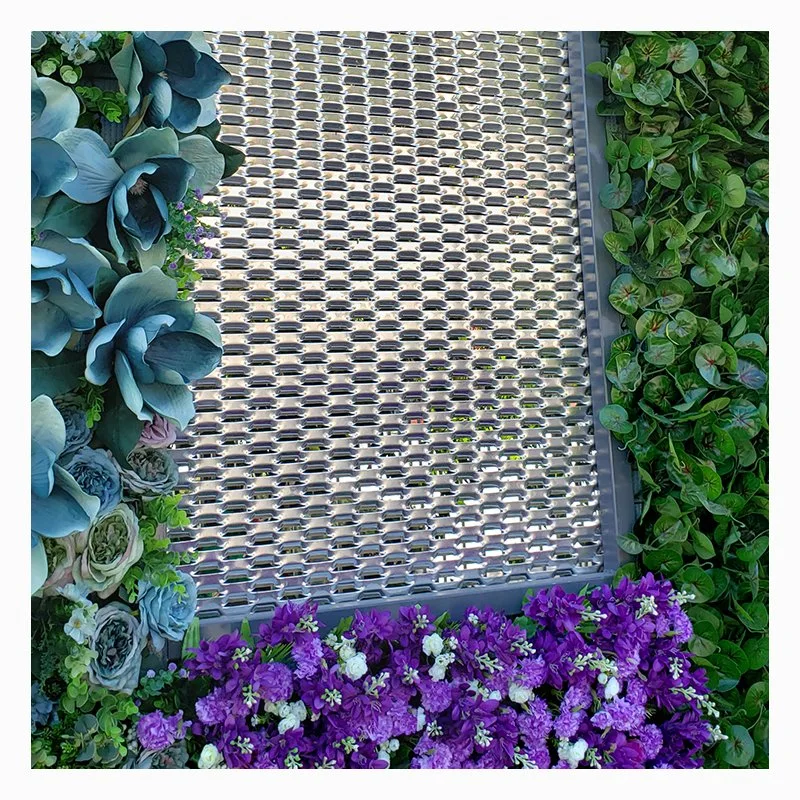 Powder Coating Light Weight Aluminum Expanded Metal Mesh Cladding Wall