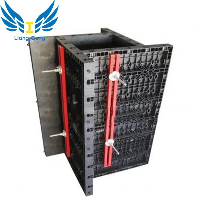 China Hot Sale Reusable Adjustable Concrete ABS Plastic Column Formwork for Building Construction Popular in Indonesia