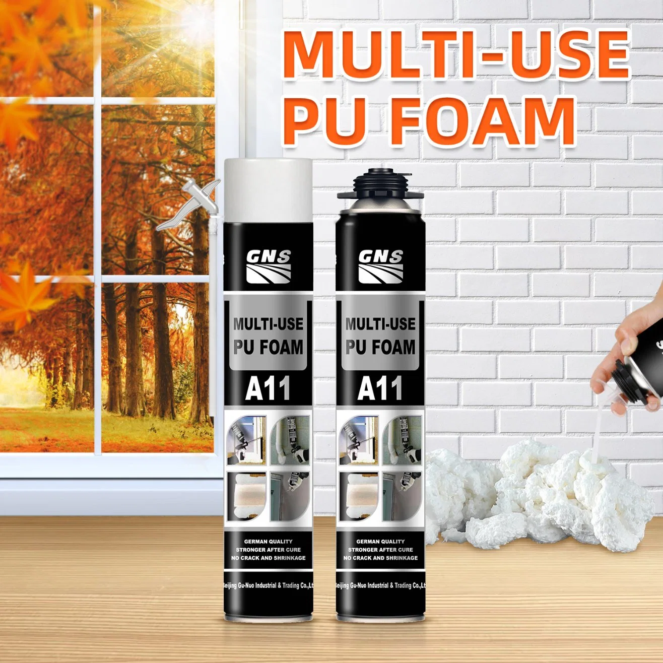 Filler Spray Multi-Purpose Polyurethane Open Cell Foam for Windows and Door