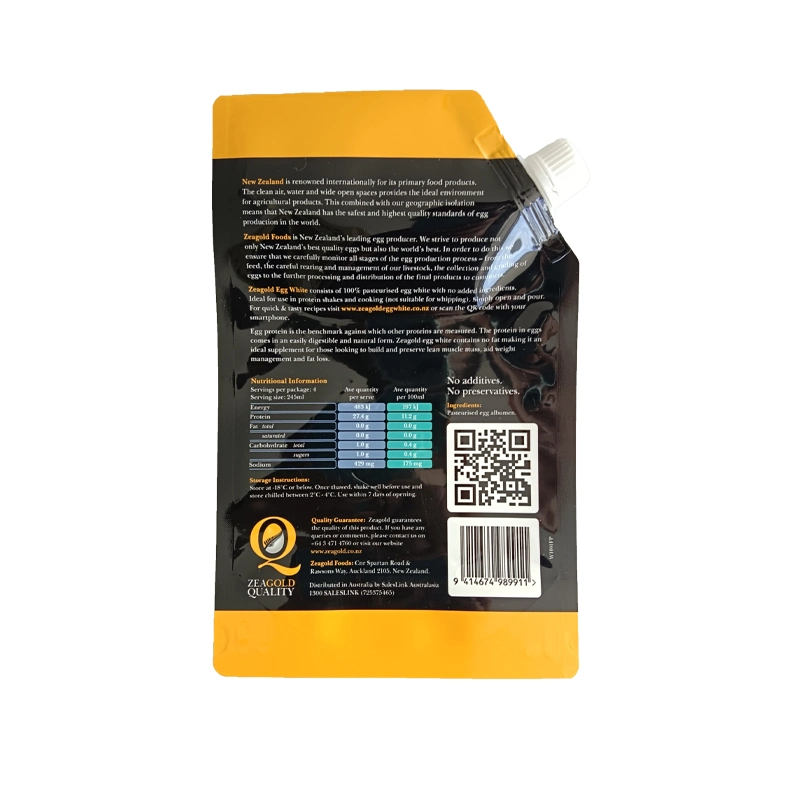 Strong Heating High Barrier Protein Powder Plastic Packaging Bag