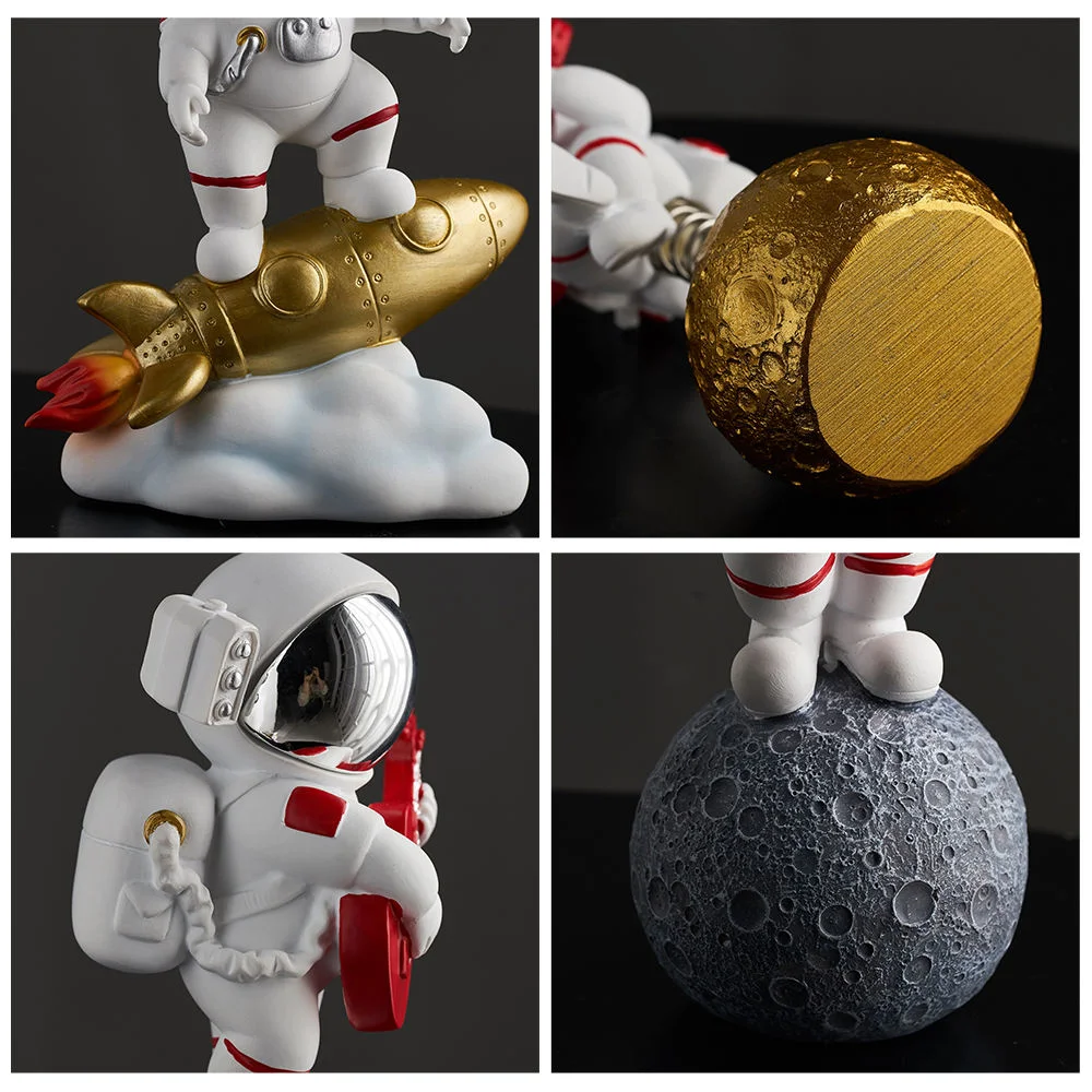 Nordic Modern Astronaut Figurines Statue Room Office Desk Accessories Home Decoration