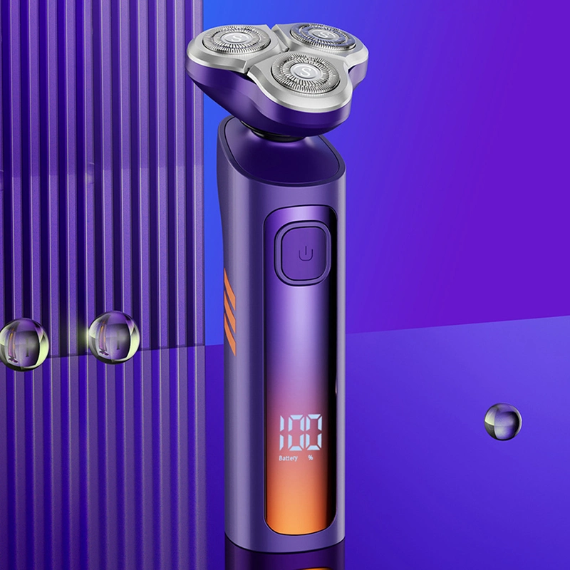 Afeitadora eléctrica de alta calidad resistente al agua de carga rápida afeitadora Men′ S. Máquina de afeitar recargable de corte de barba eléctrica
