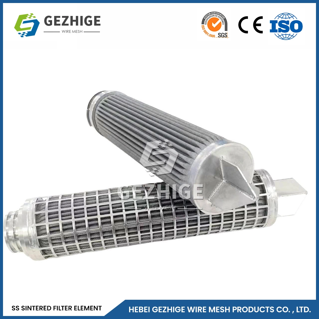 Sensor de acero inoxidable sinterizado Gezhige Mayorista/Proveedor rectángulo micrones filtro de cartucho de filtro de metal sinterizado sinterizado China Bolsas de filtro de acero inoxidable