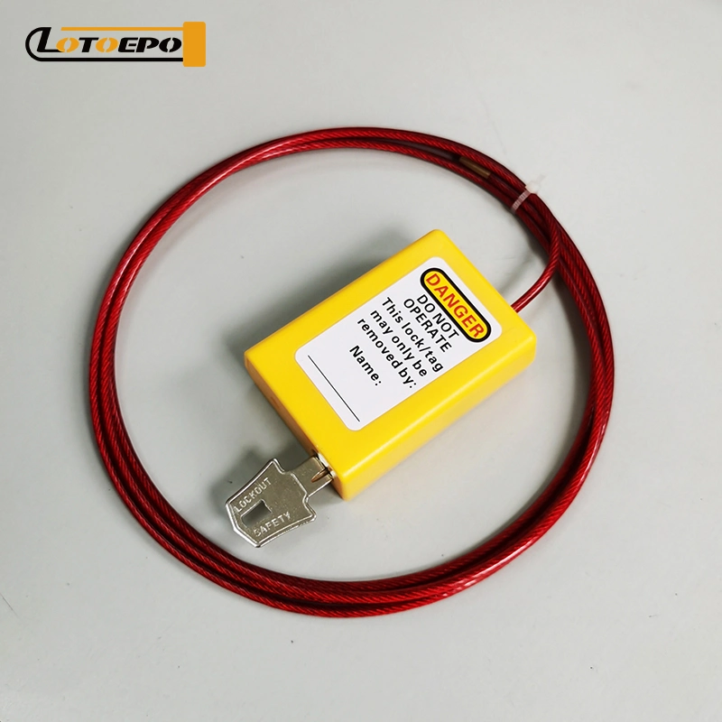 Hand-Held Safety Insulation Adjustable Cable Lockout Device with Adjustable Cable Lockout