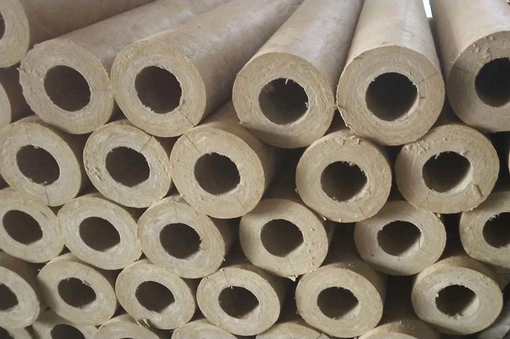 Heat Insulation Material Small Size Low Density Rock Wool Pipe