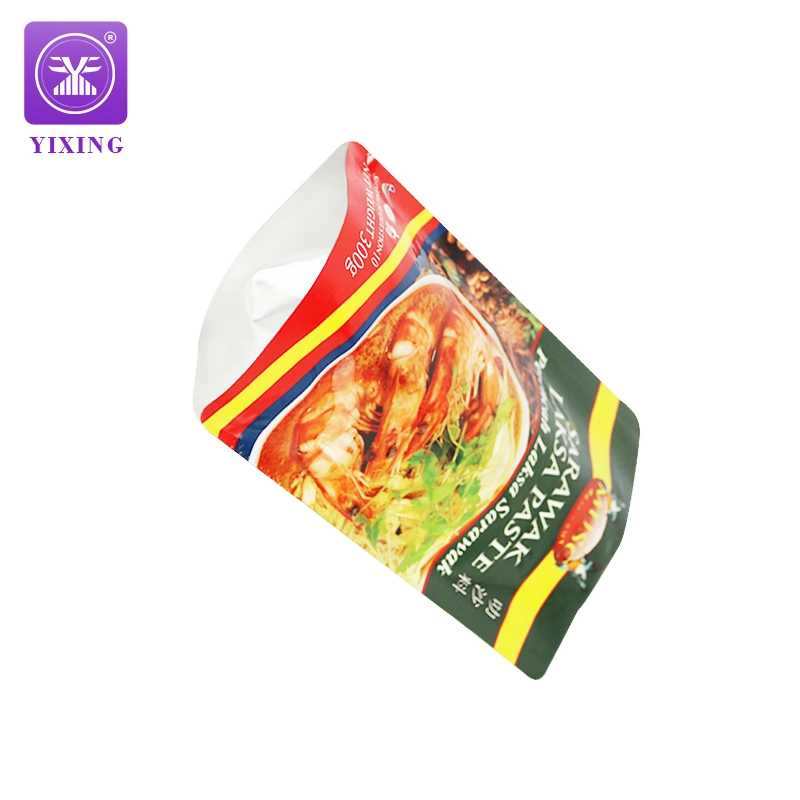 Sauce Flavour Stand up Pouch Singapore Laksa Paste Seasoning Spice Food Packaging Plastic Bags