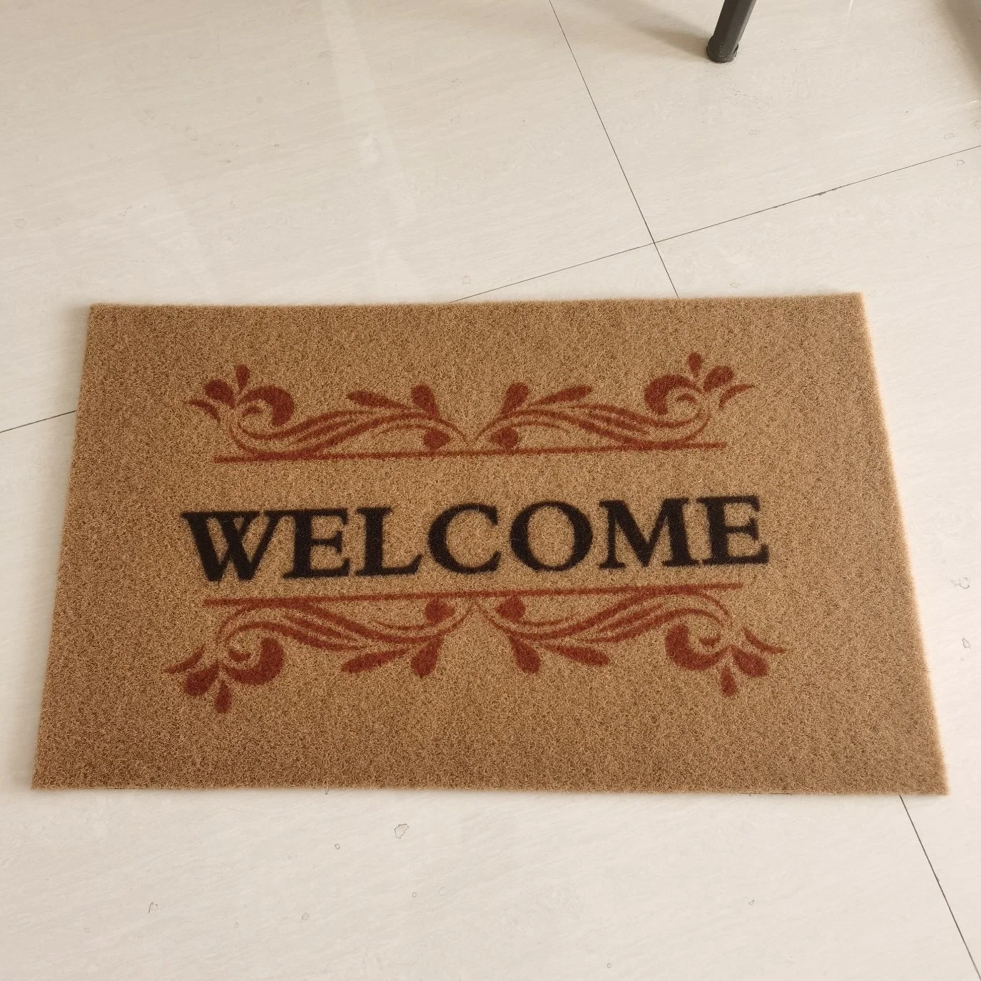 Custom Logo Synthetic Coir Door Mat Print Outdoor Floor Matting