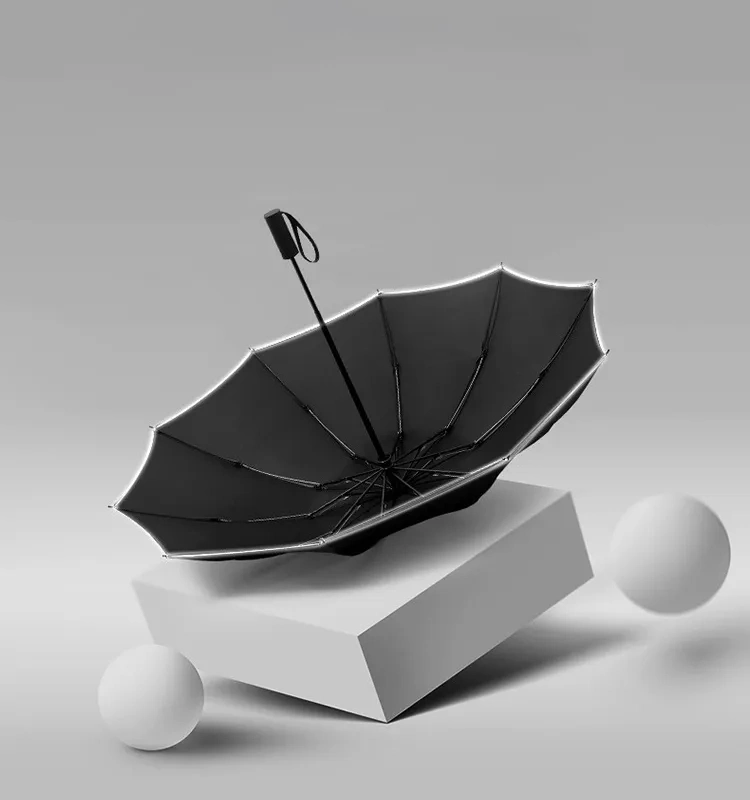 Parapluie paraguas pliable automatique intelligent étanche et adapté à la publicité