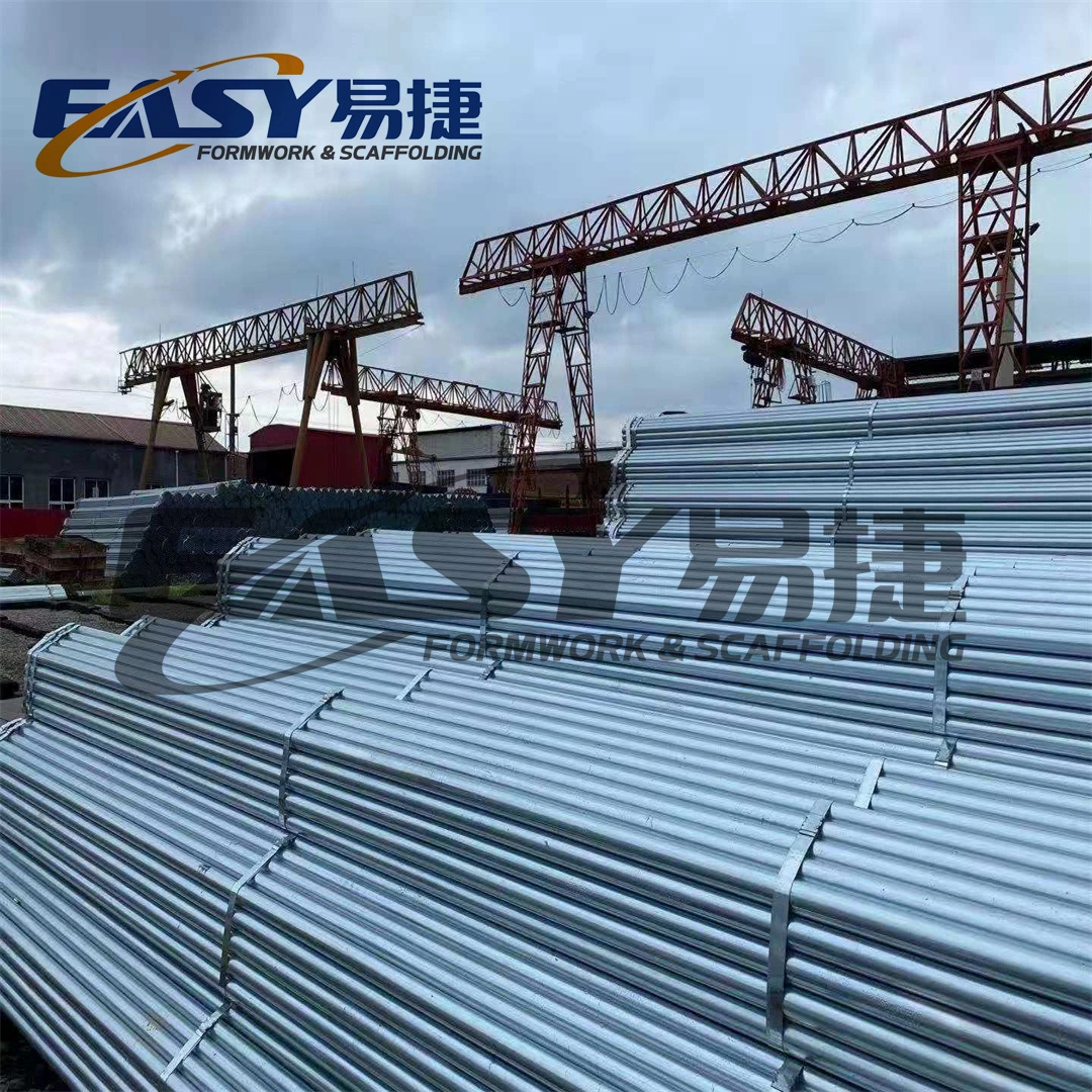 Easy Scaffolding Construction HDG BS1139/En74 Round Square Scaffolding Tube