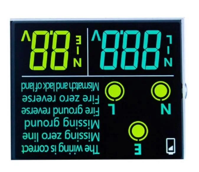 Custom LCD Display Negative Transmissive Va Segament LCD Panel for Circuit Test Instrument