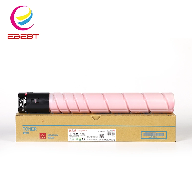 Ebest Original Factory Latest Model Color Toner Cartridge Tn223 for Used in Minolta Copier