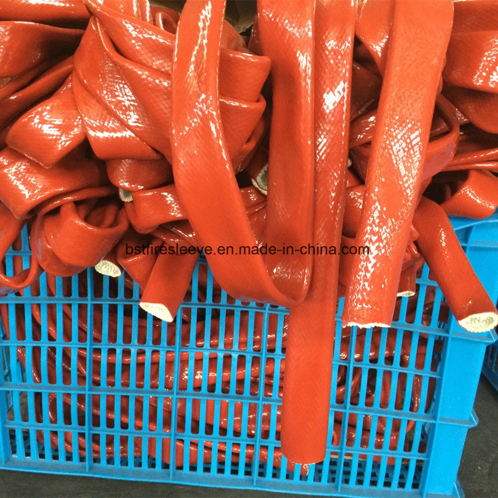 Molten Metal Splash Radiant Heat Abrasion Resistant High Temperature Protection Materials Fire Sleeve Silicone Braided Insulation Hose Fiberglass