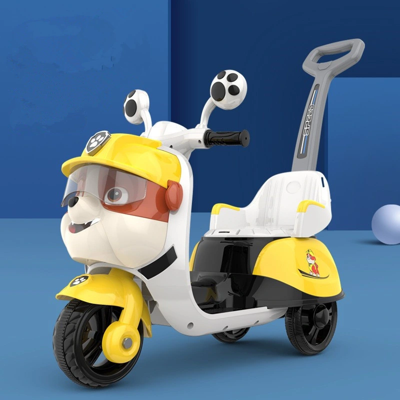 Nuevo Cartoon forma motocicleta eléctrica Baby Trolley recargable juguete para niños Coche