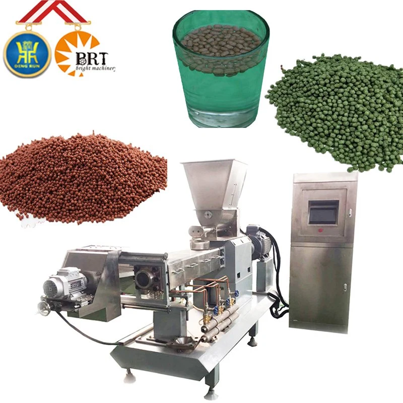 Small Animal Floating Fish Food Pellet Production Line Equipment Plant Prices Sinking Fish Feed Making Processing Extruder Manufacturing Machine