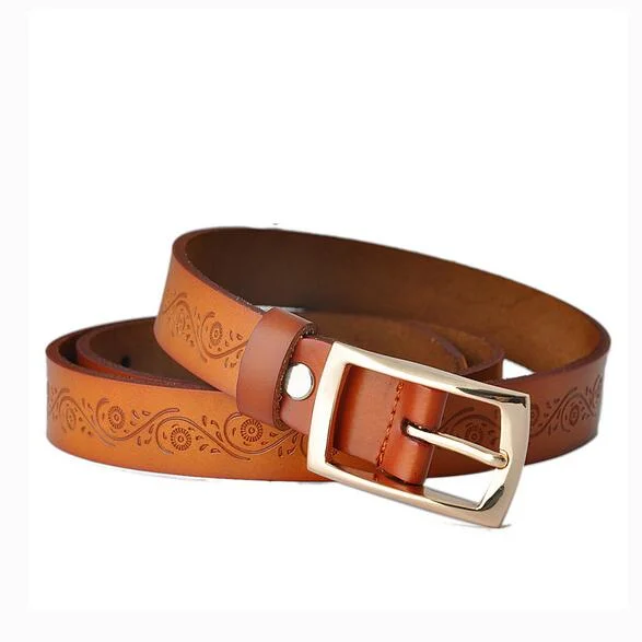 Newest Hot Selling Garment Leather Belts for Woman Pants and Trousers