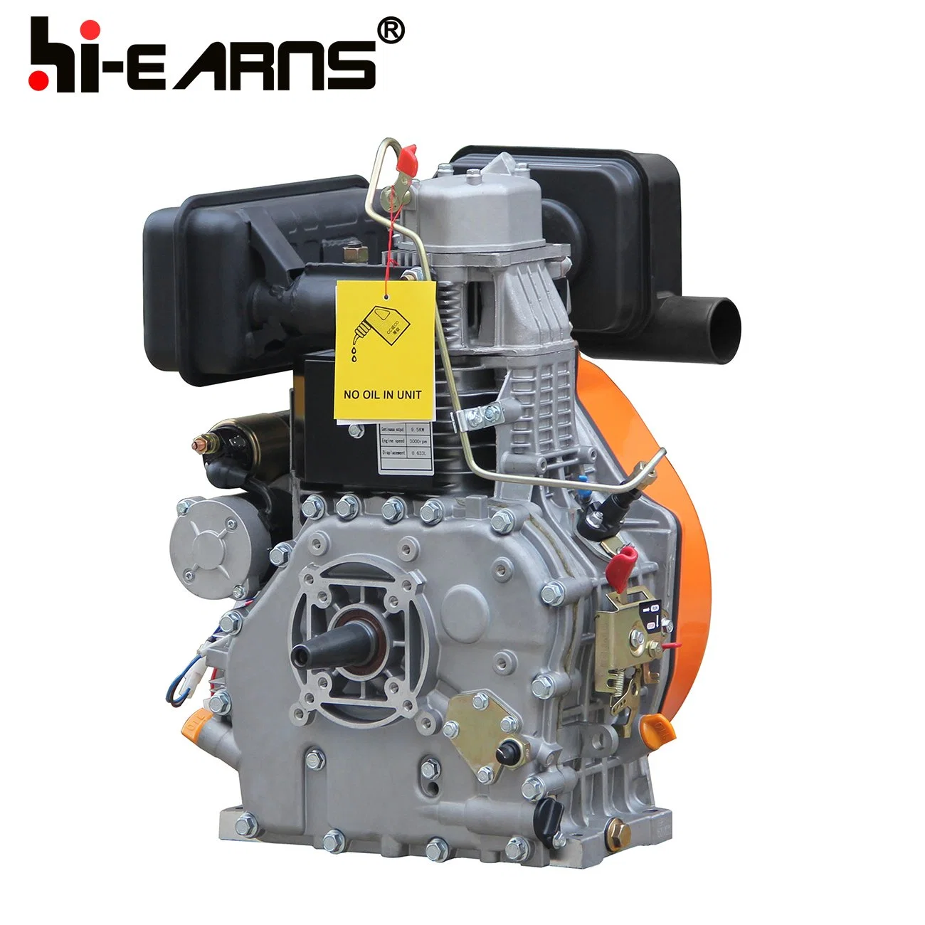 High quality/High cost performance  15HP Single Cylinder Air-Cooled 4-Stroke Diesel Engine (HR198FA) Basic Customization