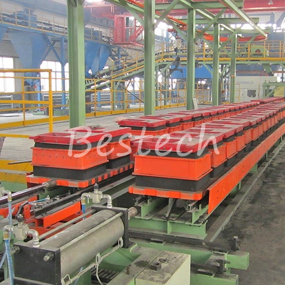 Horizontal Flaskless Automatic Sand Casting Machine, Valves and Brake Pad Casting Production Line