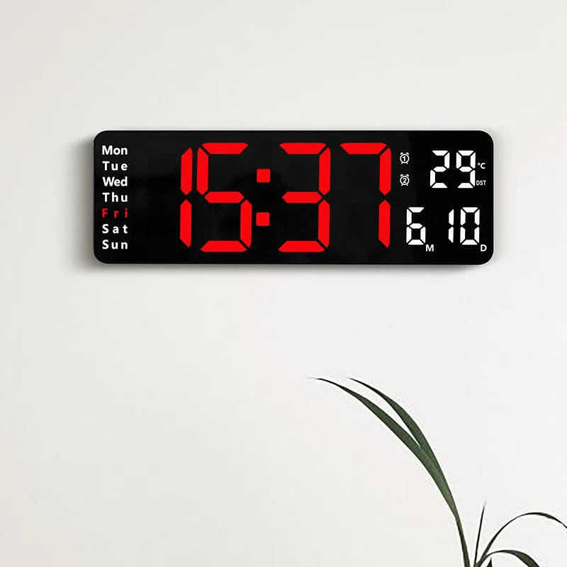 LED-Anzeige Temperatur Wochenkalender Digital Silent Gift Multifunktions-Uhr