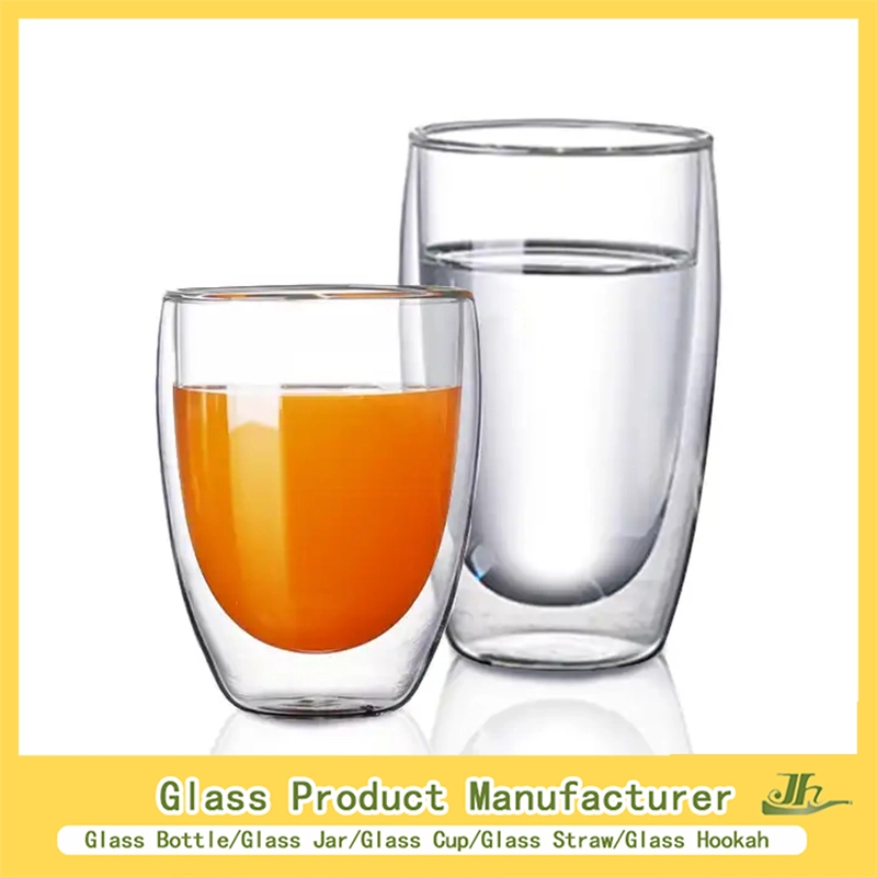 100ml,200ml,250ml,350ml,500ml,750ml Coffee/Beverage/Water/Tea/Milk/Juice/Wine/Brandy/Beer/Whisky High Borosillicate Double Wall Glass Mug Glass Cup Manufacturer